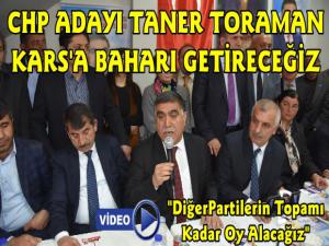 CHP Kars Belediye Başkan Adayı Taner Toraman Karsa Baharı Getireceğiz