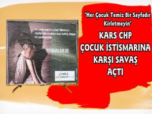 CHP Kars İl Gençlik Örgütü çocuk istismarına savaş açtı! 