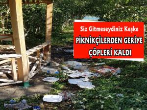 Çıldır Gölü Mesire Alanı Piknikçilerin Çöpleriyle Kirleniyor