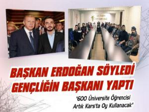 Cumhurbaşkanı Erdoğan'ın Talimatını AK Gençlik Kars'ta Yerine Getiriyor