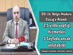 DSİ 24. Bölge Müdürü Mahmut Dündar Elazığ'a Atandı