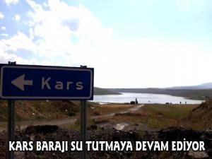 DSİ Kars Barajında Su Tutmaya Devam Ediyor