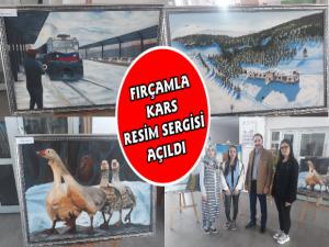 Fırçamla Kars Resim Sergisi Açıldı