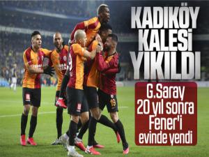 Galatasaray 20 yıl sonra Kadıköy'de kazandı