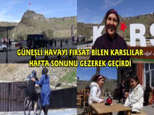 Güneşli Havayı Fırsat Bilen Karslılar Kendilerini Dışarı Attı