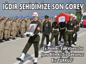 Iğdır Şehidi Sözleşmeli Er Hakan Özdemir Memleketine Uğurlandı