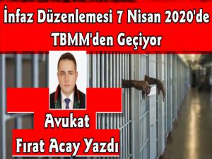 İnfaz Düzenlemesi 7 Nisan 2020 Tarihinde TBMM'den Geçiyor