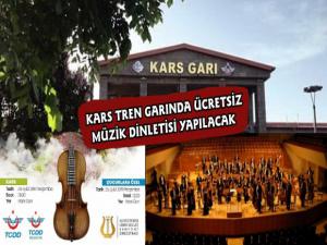 İzmir Senfoni Orkestrası Kars Tren Garında Müzik Dinletisi Yapacak