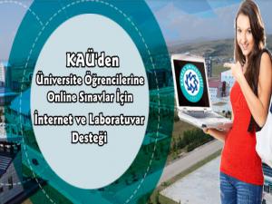 Kafkas Üniversitesi'nden Öğrencilere Online Sınav Desteği