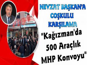 Kağızman'da Belediye Başkanı Nevzat Yıldıza Coşkulu Karşılama