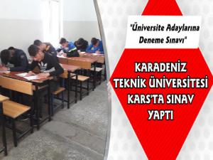 Karadeniz Teknik Üniversitesi Kars Genelinde Sınav Yaptı