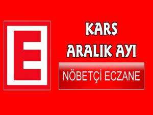 Kars 2019 Yılı Aralık Ayı Nöbetçi Eczane Listesi