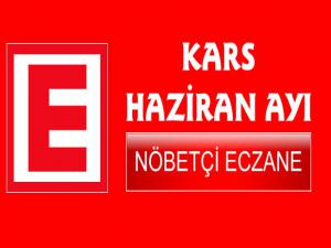 Kars 2019 Yılı Haziran Ayı Nöbetçi Eczane Listesi