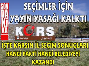 Kars 31 Mart Seçim Sonuçları Açıklanmaya Başladı