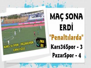 Kars 36 Spor Pazarspor Karşılaşması Başladı