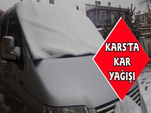 Kars'a Mart Karı Yağdı