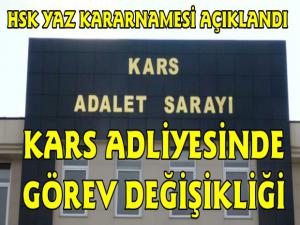 Kars Adliyesi'nde Görev Değişikliği