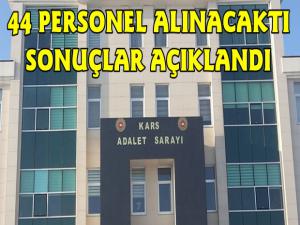 Kars Adliyesi Personel Alım Sonuçlarını Açıkladı