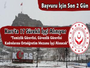 Kars Aile Çalışma ve Sosyal Hizmetler İl Müdürlüğü 17 Personel Alacak