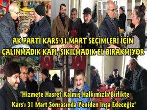 Kars AK Parti 31 Mart Seçimleri İçin Meydanlarda