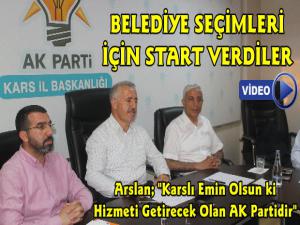 Kars AK Parti Belediye Seçimleri İçin Start Verdi