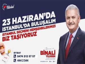 Kars AK Parti'den İstanbul Seçimlerinde Oy Kullanacak Seçmenlere Kars'tan Ücretsiz Ulaşım İmkanı