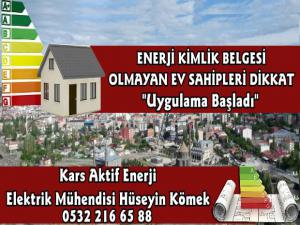 Kars Aktif Enerji Bina Sahiplerini EKB İçin Uyarıyor