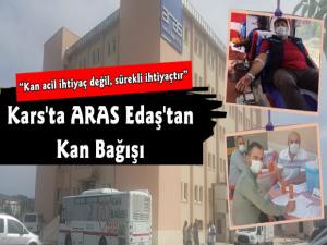 Kars ARAS Edaş'tan Türk Kızılay'ına Destek