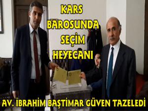 Kars Ardahan Bölge Barosu Başkanı İbrahim Baştimar Güven Tazeledi