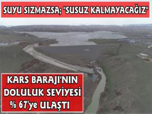 Kars Barajı Yüzde 67 Dolum Seviyesine Ulaştı