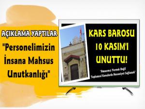 Kars Barosu'ndan 10 Kasım Açıklaması