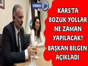 Kars Belediye Başkanı Ayhan Bilgen'den Bozuk Yollar İçin Onarım Açıklaması