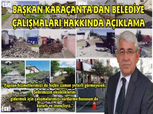 Kars Belediye Başkanı Murtaza Karaçanta Çalışmalar Hakkında Açıklama Yaptı