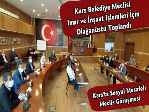 Kars Belediye Meclisi Olağanüstü Gündemle Toplandı