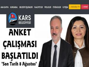 Kars Belediyesi Anket Çalışması Başlattı