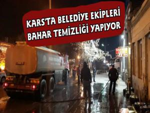 Kars Belediyesi Cadde ve Kaldırımları Yıkıyor