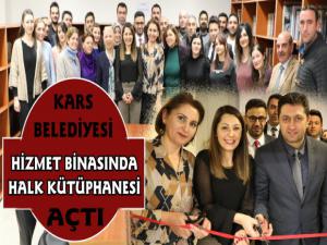 Kars Belediyesi Kütüphanesi Açıldı