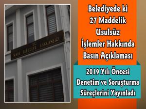 Kars Belediyesi'nden Denetim ve Soruşturma Süreçleri Hakkında Açıklama