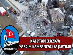 Kars Belediyesi'nden Elazığ'a Yardım Kampanyası