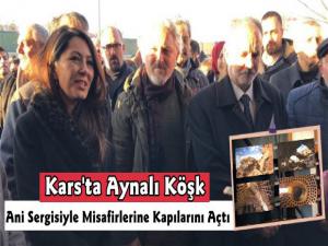 Kars Belediyesi Tarihi Aynalı Köşkte ANİ Taşın Şiiri Sergisi Açıldı