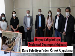 Kars Belediyesi Toplumsal Dayanışma Mağazasını Hizmete Açtı