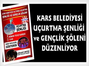 Kars Belediyesi Uçurtma Şenliği ve Gençlik Şöleni Düzenliyor