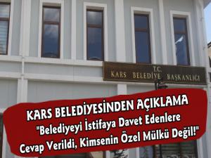 Kars Belediyesinden Açıklama