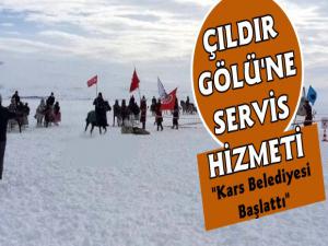 Kars Belediyesinin Çıldır Gölü Servis Aracı Hizmette