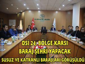 Kars DSİ Susuz Barajı ve Katranlı Barajı Çalışmaları Toplantısı Yaptı