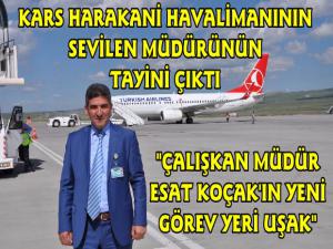 Kars Harakani Havalimanı'nın Müdürü Değişti