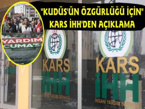 Kars İHH'den Kudüs Açıklaması