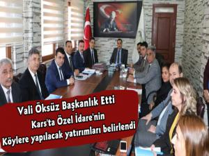 Kars İl Özel İdaresi 2020 Yılı Yatırımları Değerlendirme Toplantısı