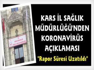 Kars İl Sağlık Müdürlüğü'nden Koronavirüs Açıklaması