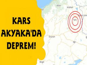 Kars'ın Akyaka İlçesinde Deprem